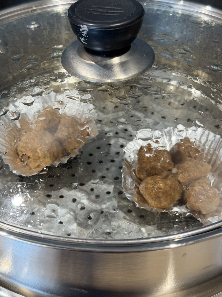蒸し上がった兵糧丸